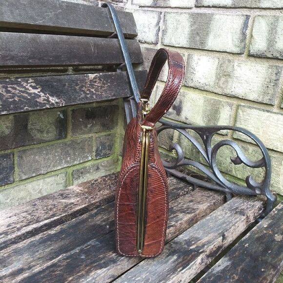 Vintage scort Reptile skin bag from 1940's and 50' - Picture 2 of 8